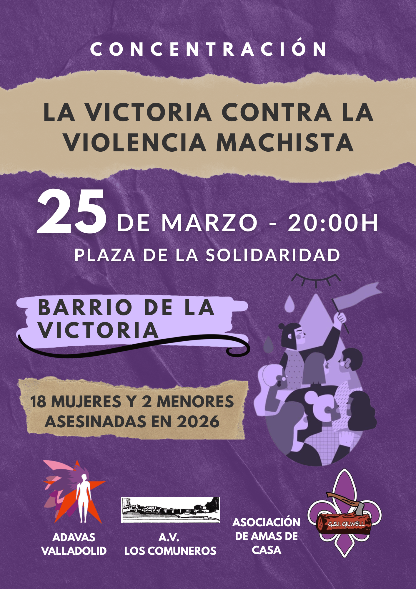 Cartel concentración marzo